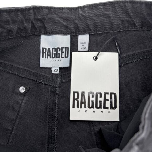 NWT THE RAGGED PRIEST Butt Cut High Waisted Straight Jean Sz 28 Charcoal Black - Picture 4 of 9